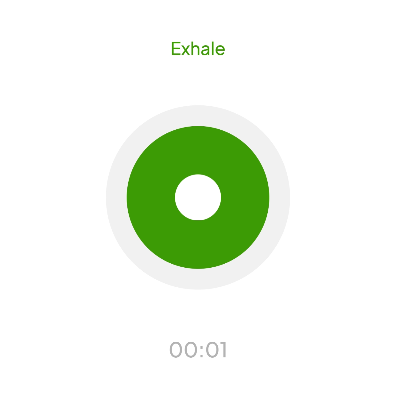 LeadMe meditation tool with breathing animation for 3-minute mindfulness